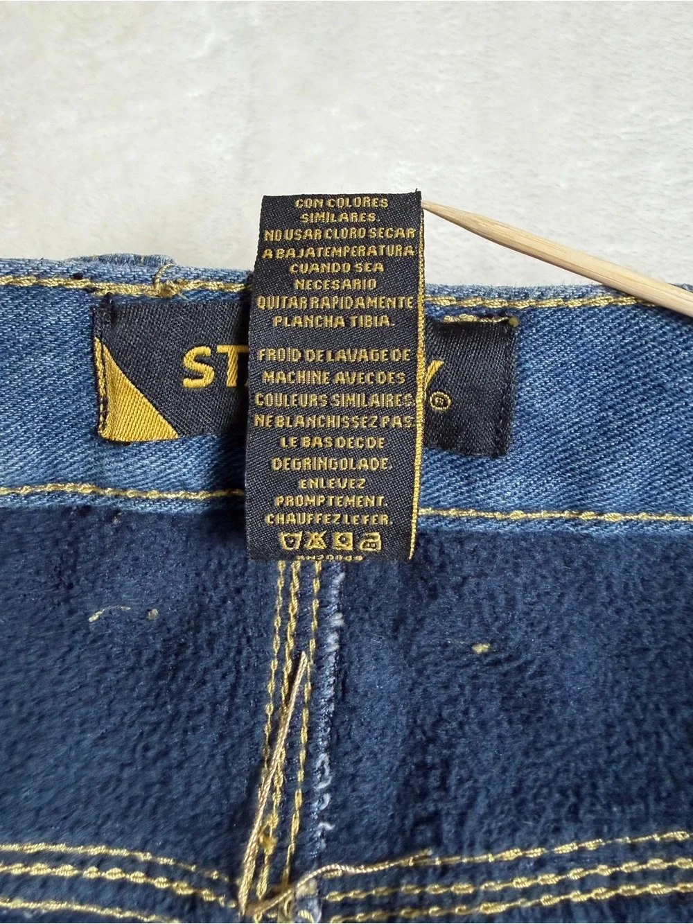 NWT Stanley Workwear Fleece-Lined Denim Carpenter Pants 36 x 30